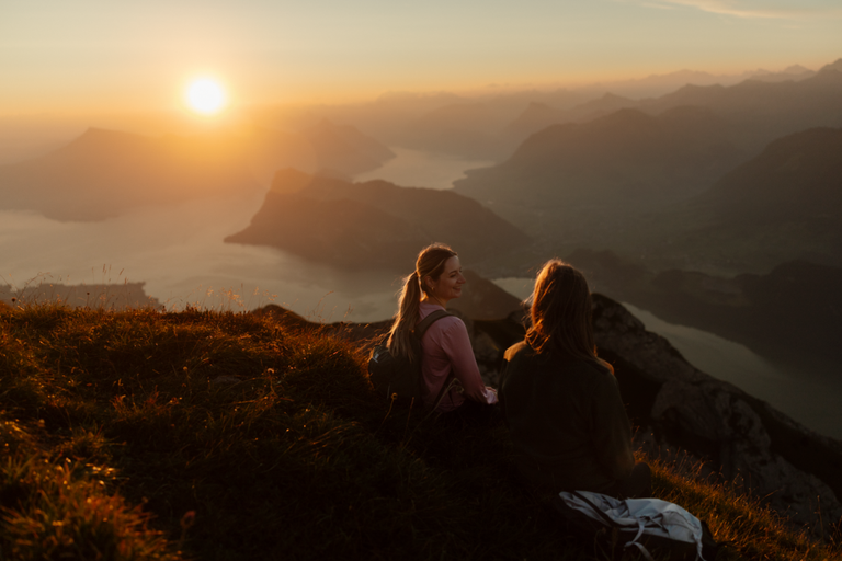 Image - Watching Sunset Above the Clouds