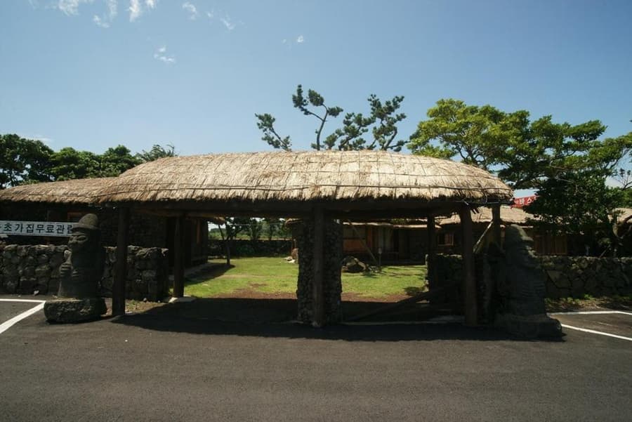 Traditional Hanok thatched house