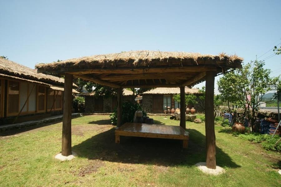 Traditional Hanok thatched house