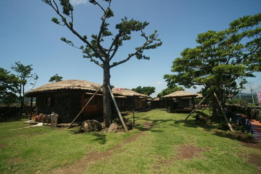 Traditional Hanok thatched house