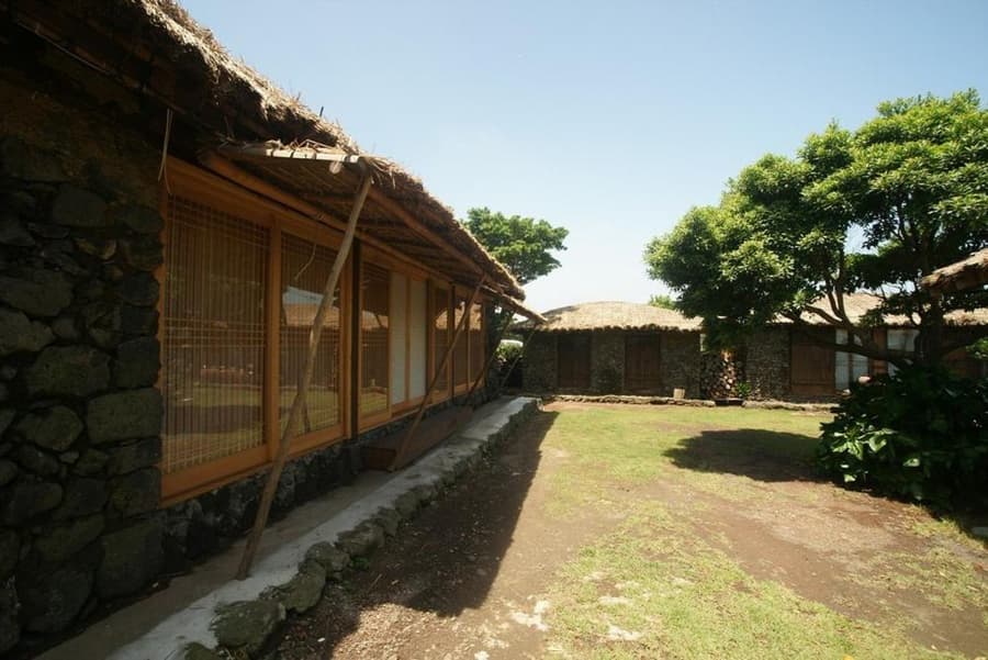 Traditional Hanok thatched house