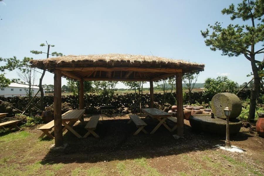 Traditional Hanok thatched house