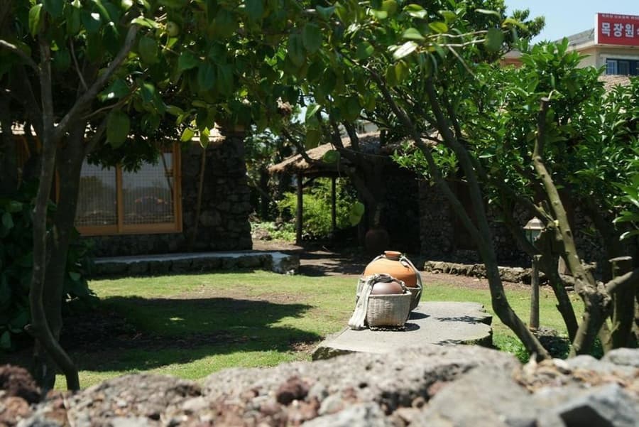 Traditional Hanok thatched house