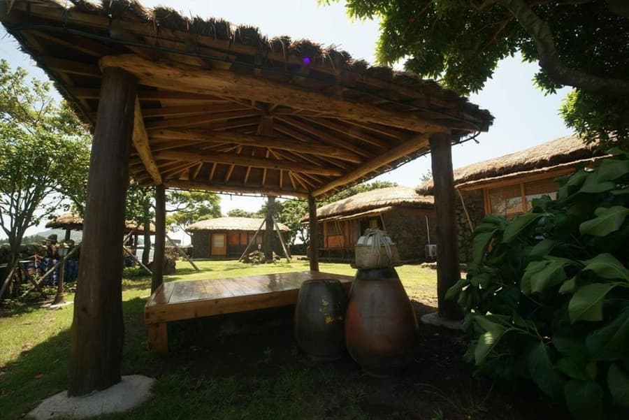 Traditional Hanok thatched house